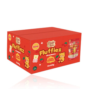 Candy Paradise Fluffiez Strawberry Foam Gummy 100g - Pack of 12