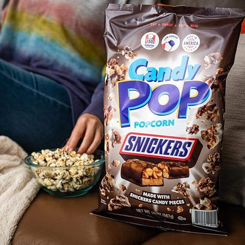 Candy Pop Snickers Popcorn 5.25oz/149g - Pack of 12