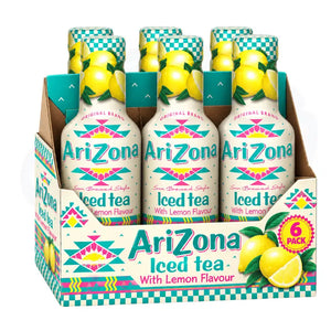 AriZona Iced Tea Lemon 500ml (Bottle) - Pack of 6