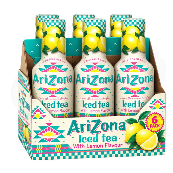 AriZona Iced Tea Lemon 500ml (Bottle) - Pack of 6