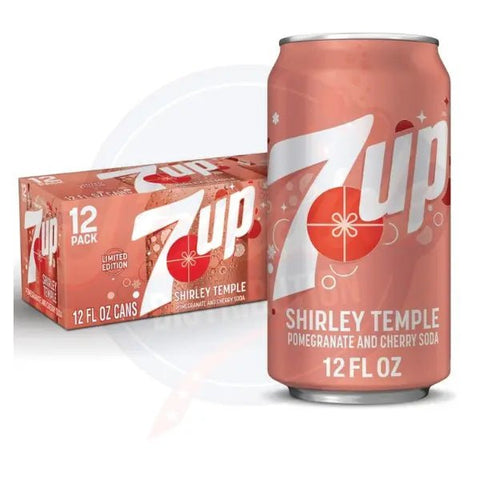 7up Shirley Temple 12fl oz/355ml - Pack of 12 - Stateside Distribution