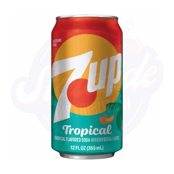 7up Tropical 12fl oz/355ml - Pack of 12 - Stateside Distribution