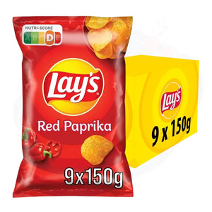 Lays Red Paprika 150g - Pack of 9