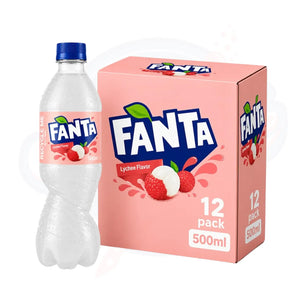 Fanta Lychee Flavour Soda 500ml - Pack of 12 (China)