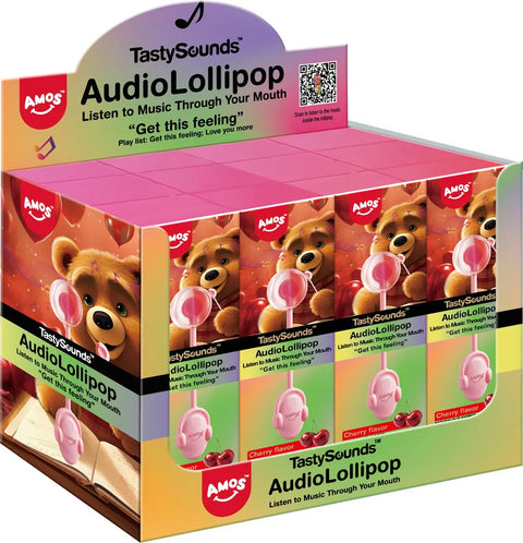 Amos TastySounds Cherry 12g - Pack of 12