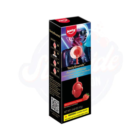 Amos TastySounds Strawberry 12g - Pack of 12
