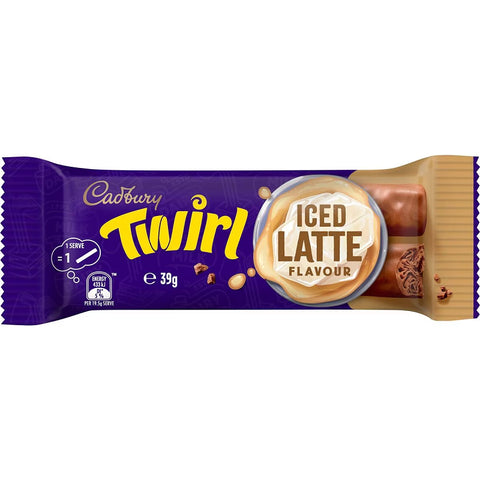 Cadbury Twirl Iced Latte 1.4oz/39g - Pack of 42
