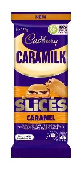 Cadbury Caramilk Slices Caramel 5.9oz/168g - Pack of 16
