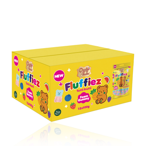 Candy Paradise Fluffiez Tutti Frutti Foam Gummy 100g - Pack of 12
