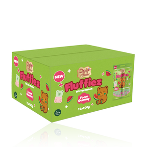 Candy Paradise Fluffiez Watermelon Foam Gummy 100g - Pack of 12