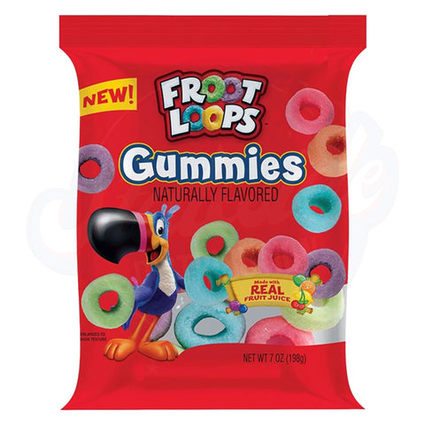 Froot Loops Gummies 7oz – Pack of 8 with Fruity Cereal-Inspired Flavour 