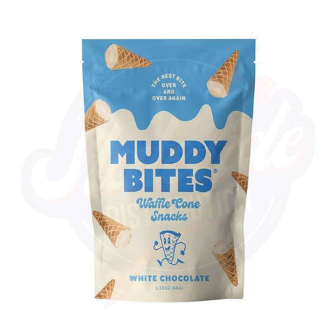 Muddy Bites White Chocolate Cone 2.33 oz/66g - Pack of 12 (BBD: 28/11/2024)