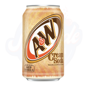 A&W Cream Soda 12fl oz/355ml - Pack of 12
