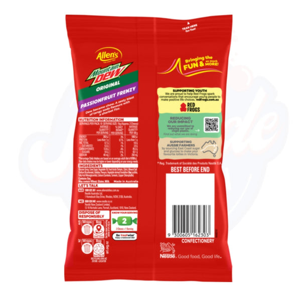 Allen's Mountain Dew Chews 150g - Pack of 12 - Stateside Distribution