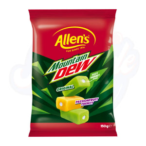 Allen's Mountain Dew Chews 150g - Pack of 12 - Stateside Distribution