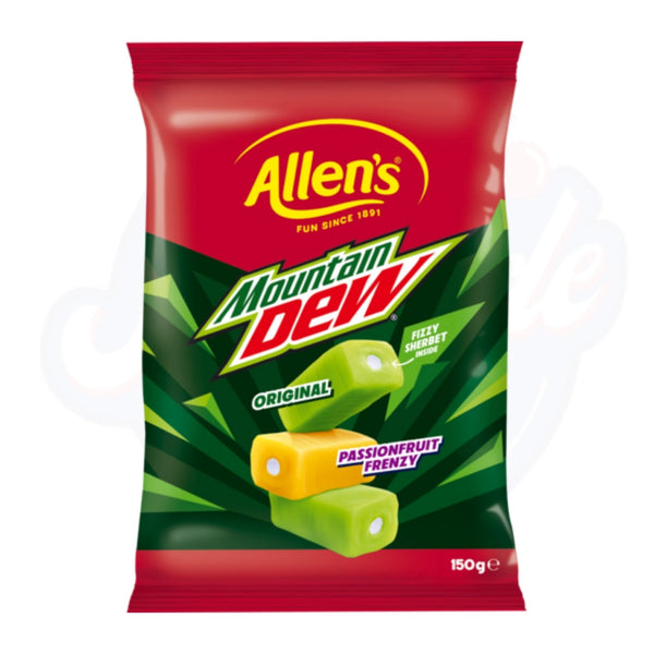 Allen's Mountain Dew Chews 150g - Pack of 12 - Stateside Distribution