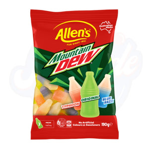 Allen's Mountain Dew Jellies 190g - Pack of 12 - Stateside Distribution