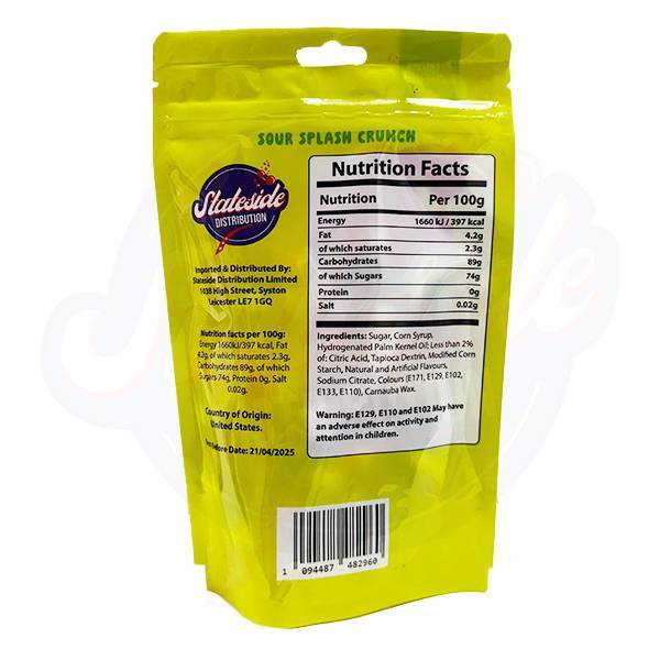 American Tang Freeze Dried Sour Splash Crunch 3.1oz/90g - Pack of 10 - Stateside Distribution