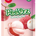 Amos Peelerz Gummy Lychee Peg Bag 65g - Pack of 12 - Stateside Distribution