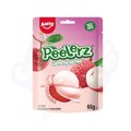 Amos Peelerz Gummy Lychee Peg Bag 65g - Pack of 12 - Stateside Distribution