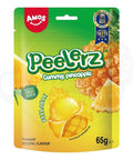 Amos Peelerz Gummy Pineapple Peg Bag 65g - Pack of 12 - Stateside Distribution