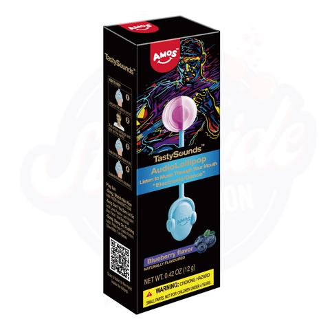Amos TastySounds Blueberry 12g - Pack of 12 - Stateside Distribution
