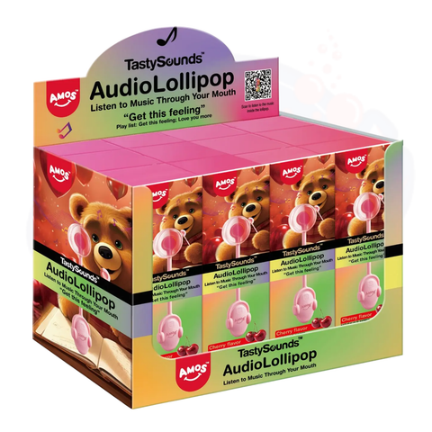 Amos TastySounds Cherry 12g - Pack of 12 - Stateside Distribution