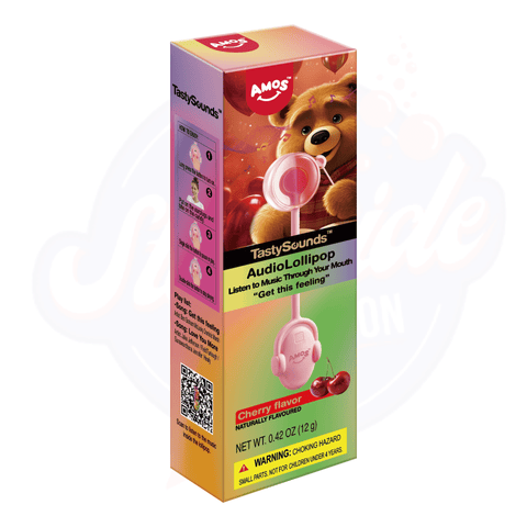 Amos TastySounds Cherry 12g - Pack of 12 - Stateside Distribution