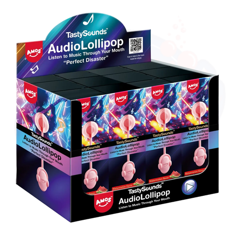 Amos TastySounds Watermelon 12g - Pack of 12 - Stateside Distribution