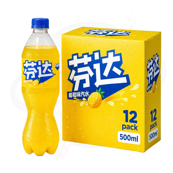 Fanta Pineapple Flavour Soda 500ml - Pack of 12 (China)