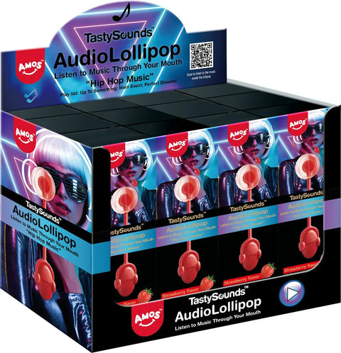 Amos TastySounds Strawberry 12g - Pack of 12