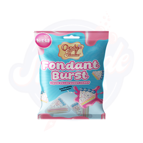 Candy Paradise Fondant Burst Gummy 72g - Pack of 12 - Stateside Distribution
