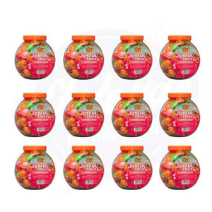 Candy Paradise Joyful Fruits Liquid Filled Gummy 10g - Jar of 50 x 12 - Stateside Distribution