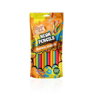 Candy Paradise Neon Pencils Tropical Rainbow 130g - Pack of 12 - Stateside Distribution