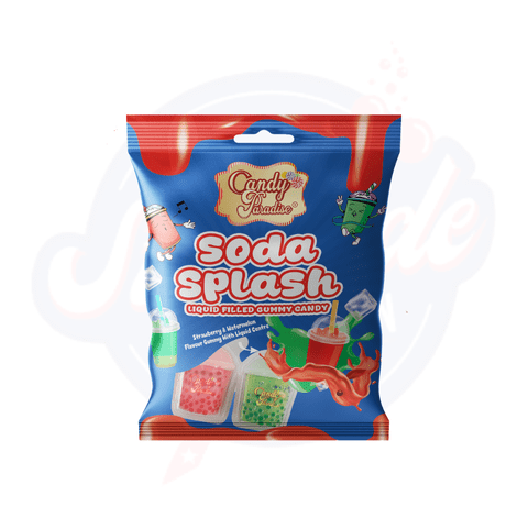 Candy Paradise Soda Splash Gummy 72g - Pack of 12 - Stateside Distribution
