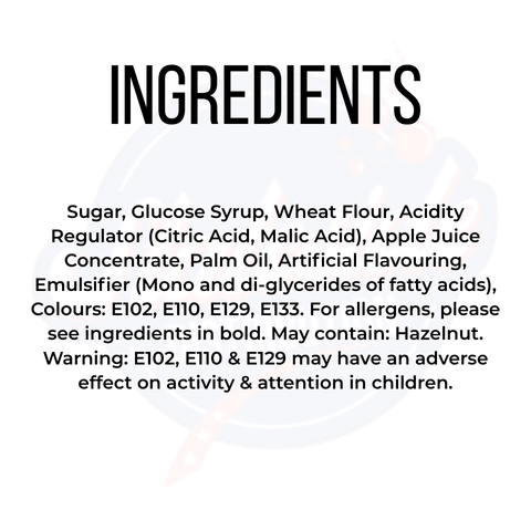 Candy Paradise Sour Belts Rainbow 100g - Pack of 12 - Stateside Distribution