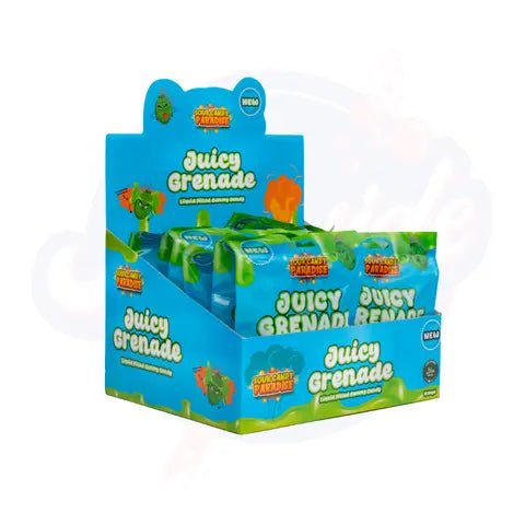 Candy Paradise Sour Juicy Grenade Gummy 72g - Pack of 12 - Stateside Distribution