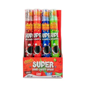 Candy Paradise Super Sour Candy Spray 105ml - Pack of 12 - Stateside Distribution