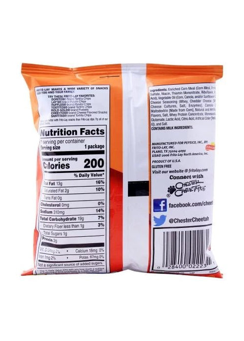 Cheetos Crunchy 1.25oz/35.4g - Pack of 44 - Stateside Distribution