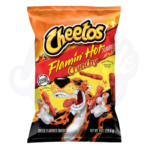 Cheetos Crunchy Flamin’ Hot 8oz/227g – Pack of 10 - Stateside Distribution