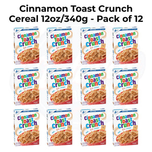 Cinnamon Toast Crunch Cereal 12oz/340g - Pack of 12 - Stateside Distribution