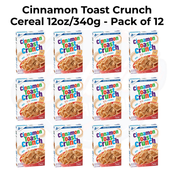Cinnamon Toast Crunch Cereal 12oz/340g - Pack of 12 - Stateside Distribution