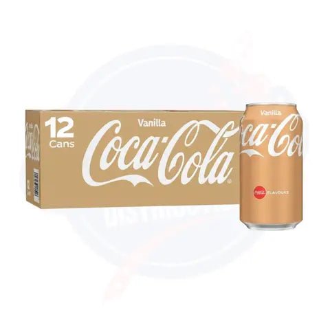 Coca Cola Vanilla Soda 12floz/355ml - Pack of 12 - Stateside Distribution