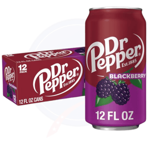 Dr Pepper Blackberry 12fl oz/355ml - Pack of 12 - Stateside Distribution