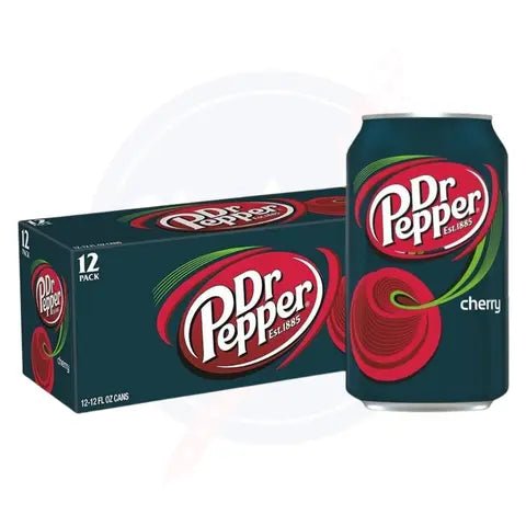 Dr Pepper Cherry 12fl oz/355ml - Pack of 12 - Stateside Distribution