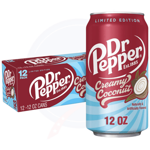 Dr Pepper Creamy Coconut 12floz/355ml - Pack of 12 - Stateside Distribution