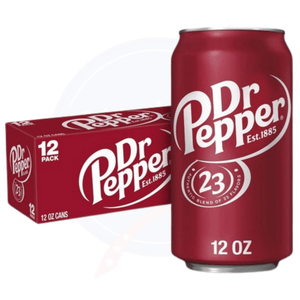Dr Pepper Original Soda 12fl oz/355ml - Pack of 12 - Stateside Distribution