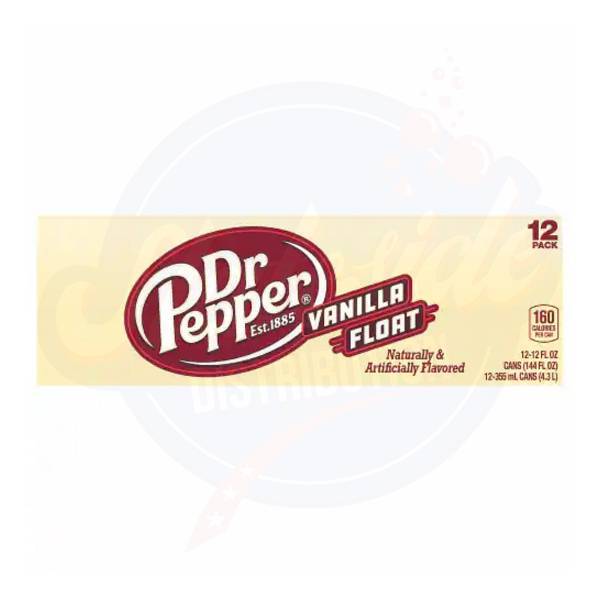 Dr Pepper Vanilla Float 12fl oz/355ml - Pack of 12 - Stateside Distribution