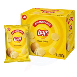 Lays Classic Salted 150g - Pack of 9