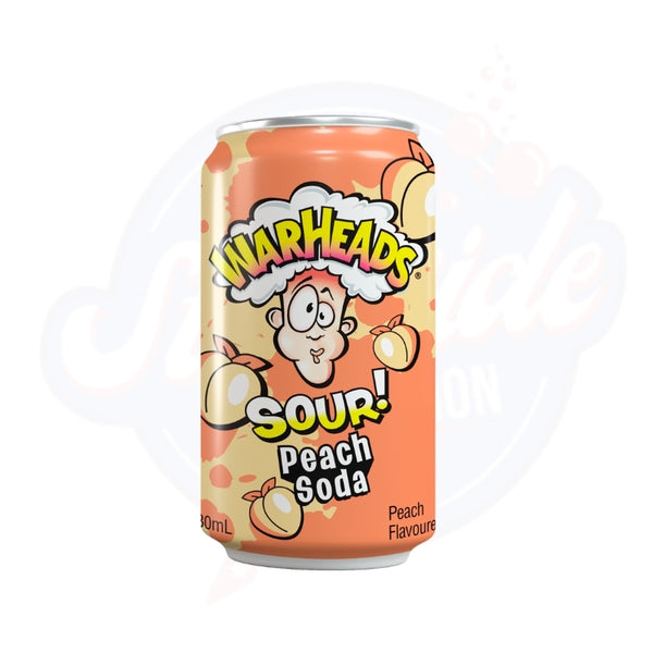 Warheads Sour Peach Soda 330ml - Pack of 12